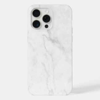 White Marble iPhone 15 Pro Max Case
