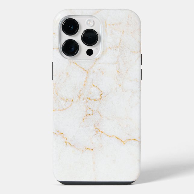 White Marble iPhone Case (Back)