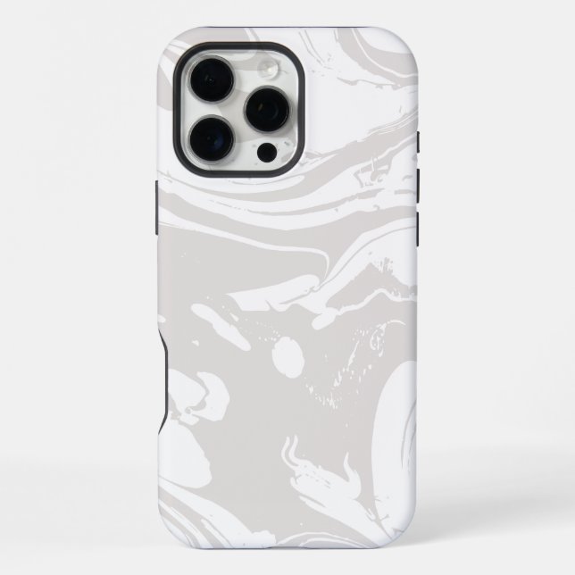 White Marble  iPhone Case (Back)