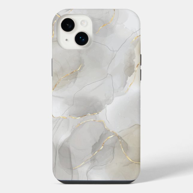 White Marble iPhone Case (Back)