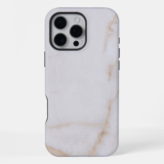 White Marble  iPhone Case (Back)