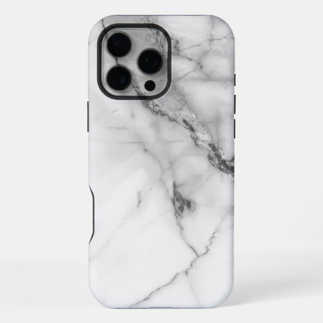 White Marble  iPhone Case (Back)