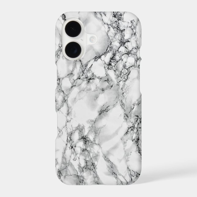 White Marble iPhone Case (Back)