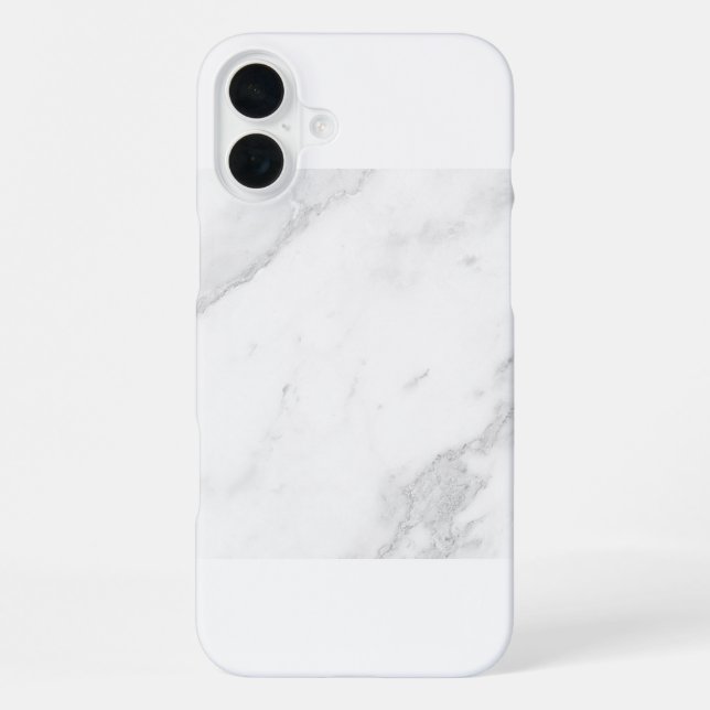 White Marble iPhone Case (Back)