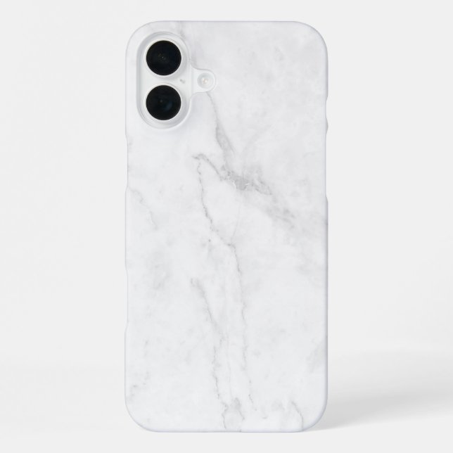  White Marble iPhone Case (Back)