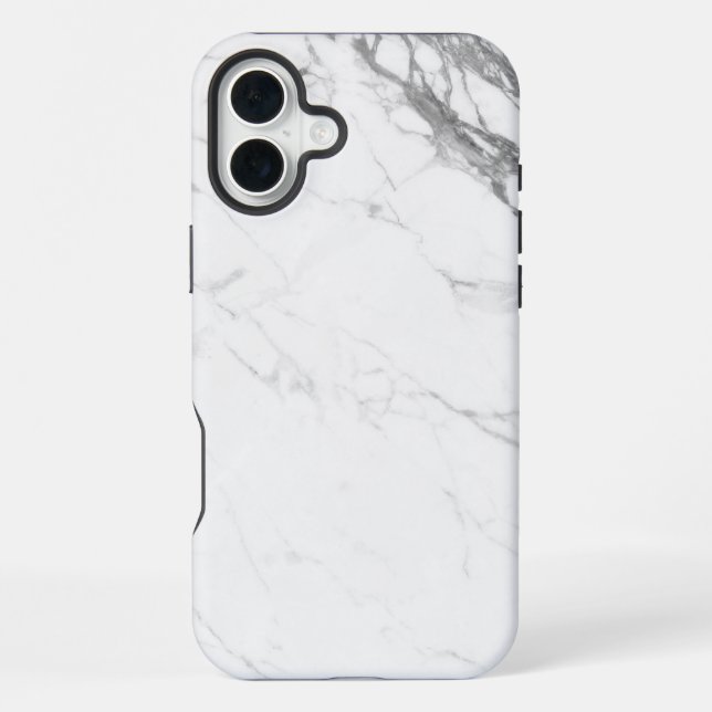 White Marble iPhone Case (Back)