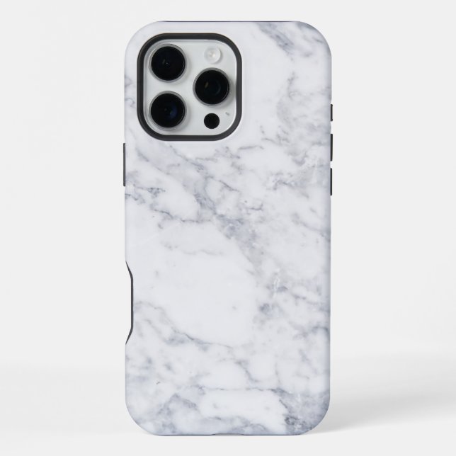 White Marble iPhone Case (Back)