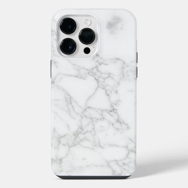 White Marble iPhone Case (Back)