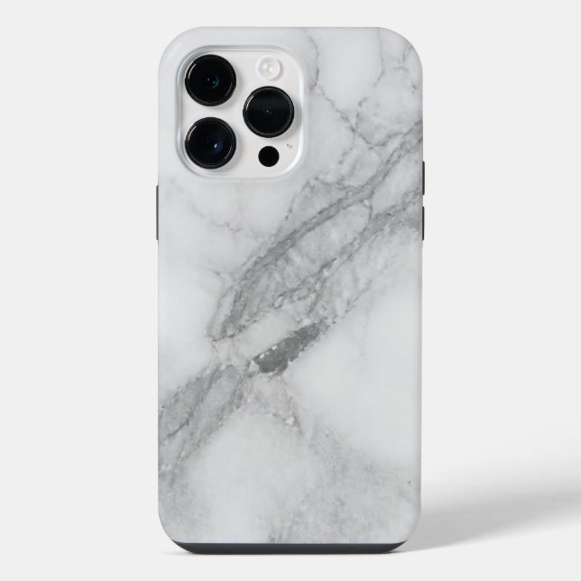 White Marble iPhone Case (Back)