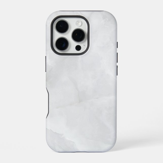 White Marble  iPhone Case (Back)