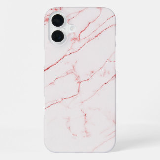 White marble iPhone 16 plus case