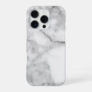 White Marble iPhone 16 Pro Case