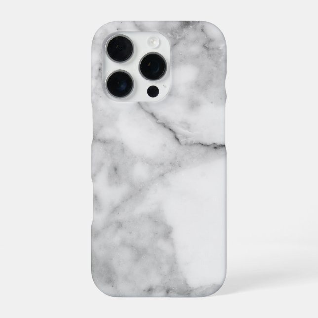 White Marble iPhone Case (Back)