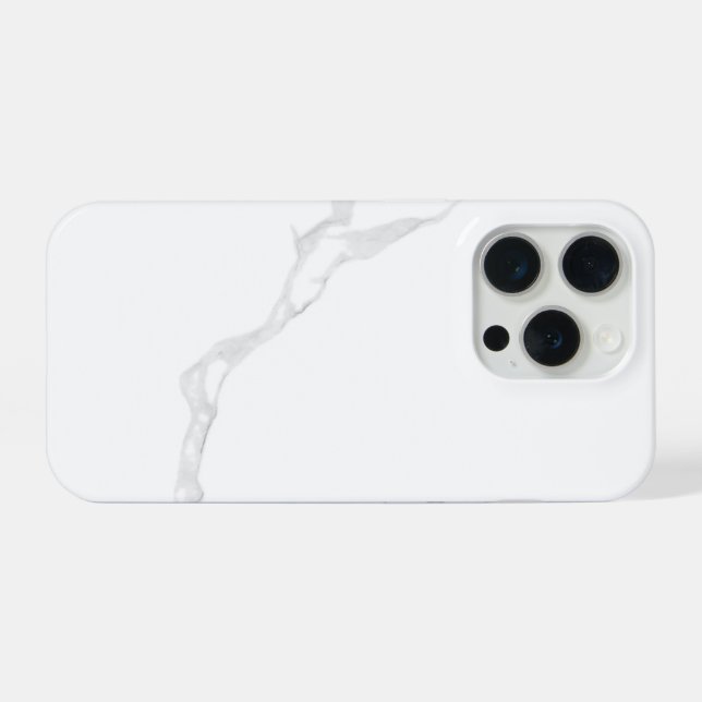 White Marble  iPhone Case (Back Horizontal)