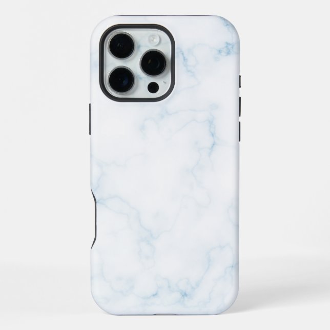 White Marble  iPhone Case (Back)