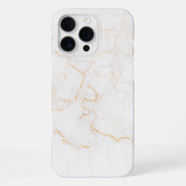 White Marble iPhone Case (Back)