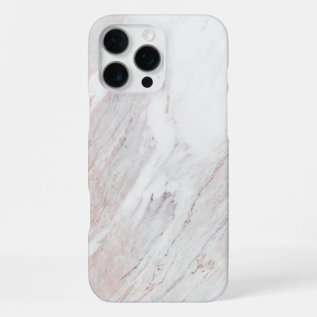 White Marble iPhone Case (Back)