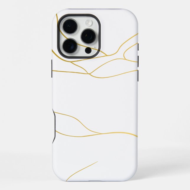 White Marble  iPhone Case (Back)