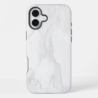 White Marble iPhone 16 Plus Case