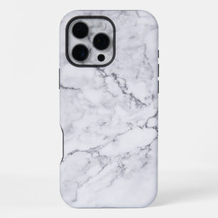 White Marble iPhone 16 Pro Max Case