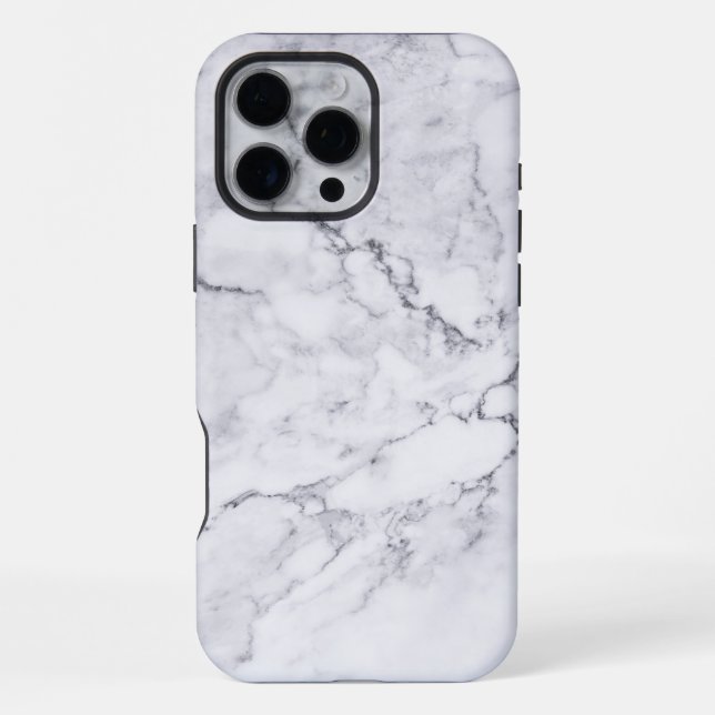 White Marble  iPhone Case (Back)