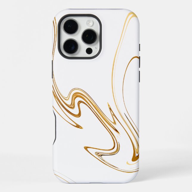 White Marble  iPhone Case (Back)