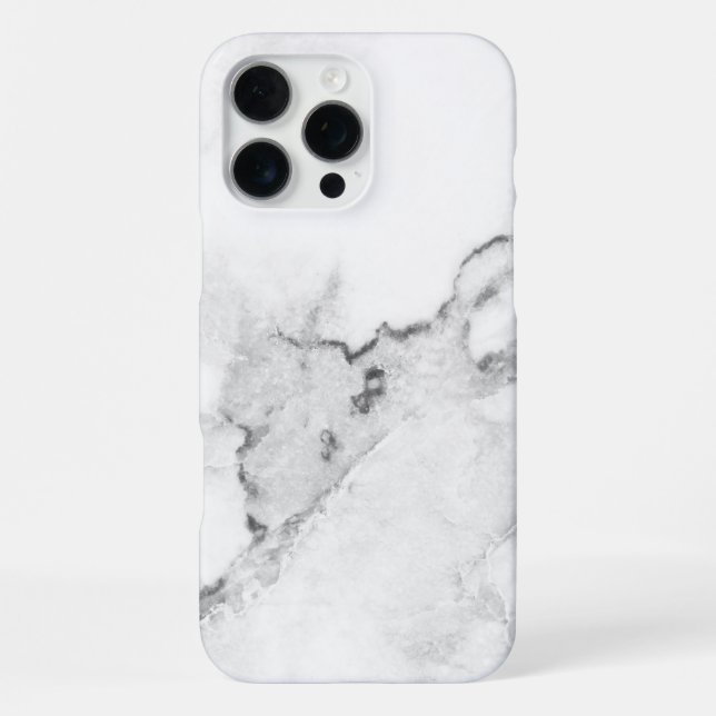 White Marble iPhone Case (Back)