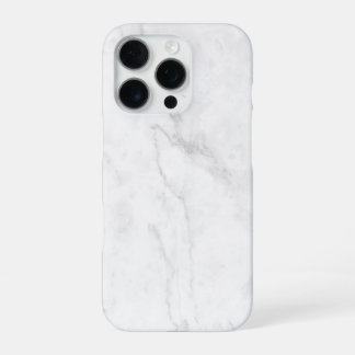 White Marble iPhone 16 Pro Case