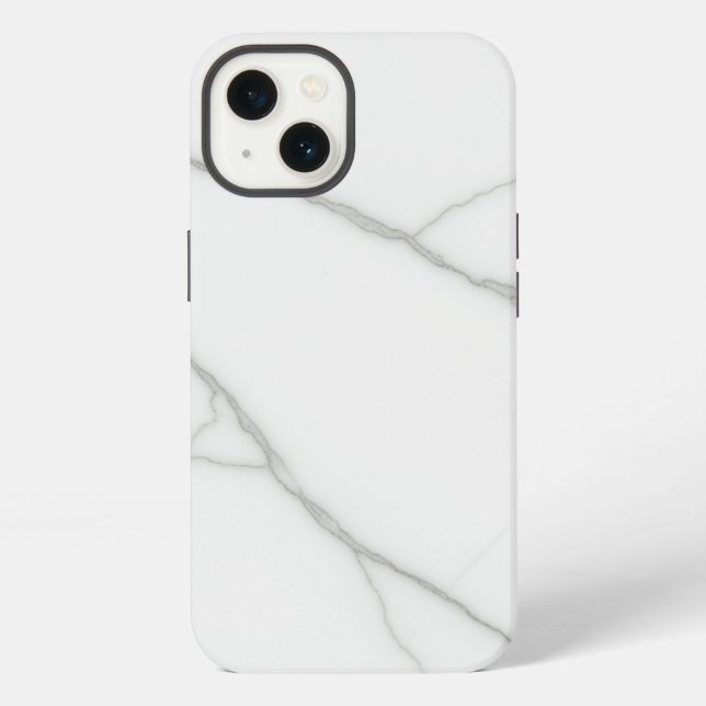 White Marble iPhone Case (Back)