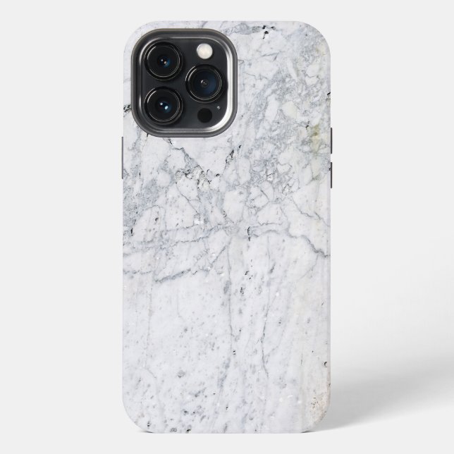 White Marble iPhone Case (Back)