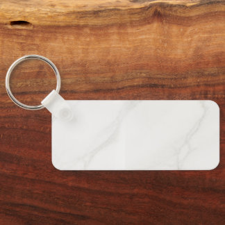 White Marble Key Ring
