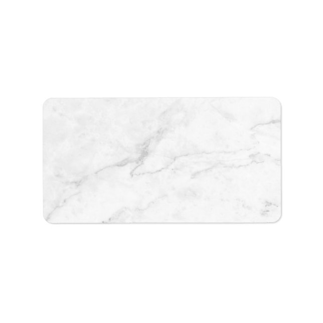 White Marble Label (Front)