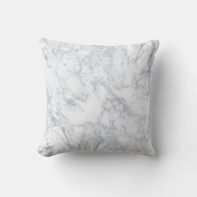 White Marble Look Cushion (Front)