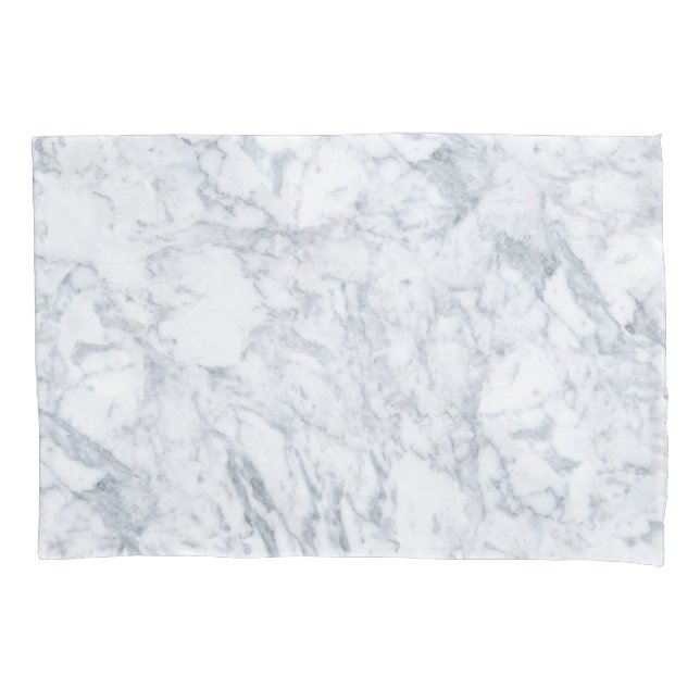 White Marble Look Pillowcase (Front)