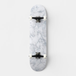 White Marble Look Skateboard