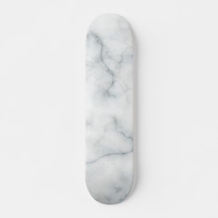 white marble look skateboard