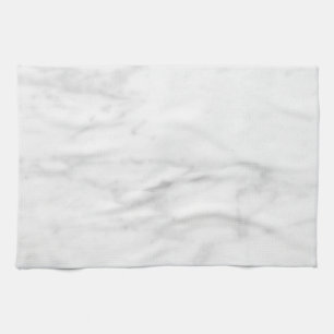 White Marble Look Tea Towel