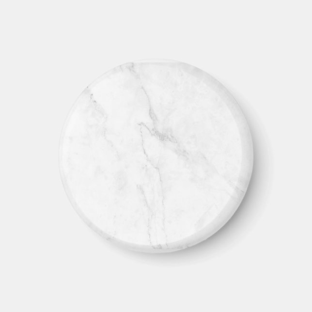  White Marble Magnet (Front)