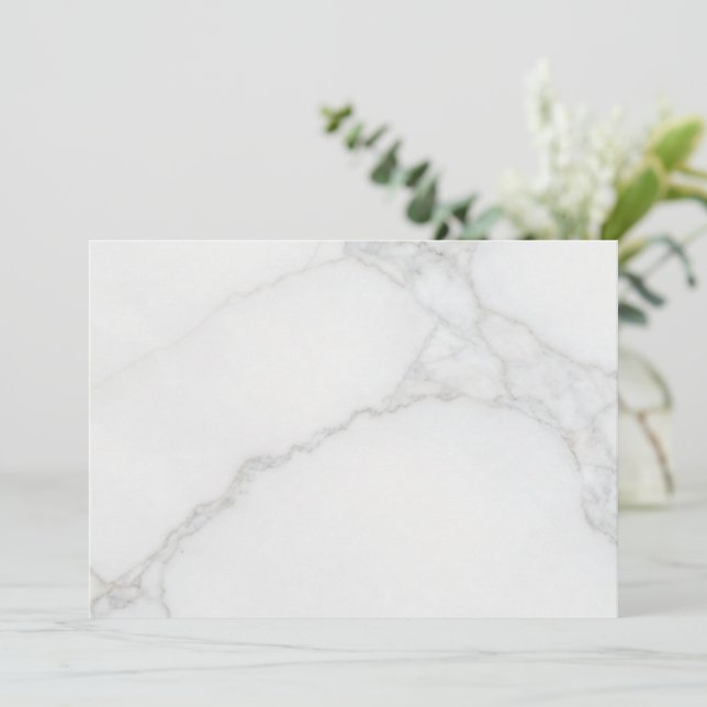 White Marble Menu (Standing Front)