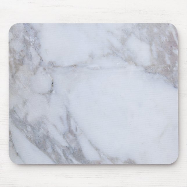 White Marble Mouse Pad (Front)