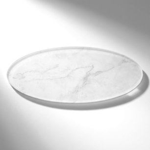 White Marble Name Tag