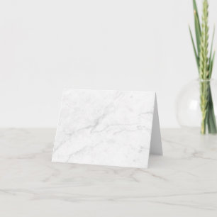 White Marble Note Card