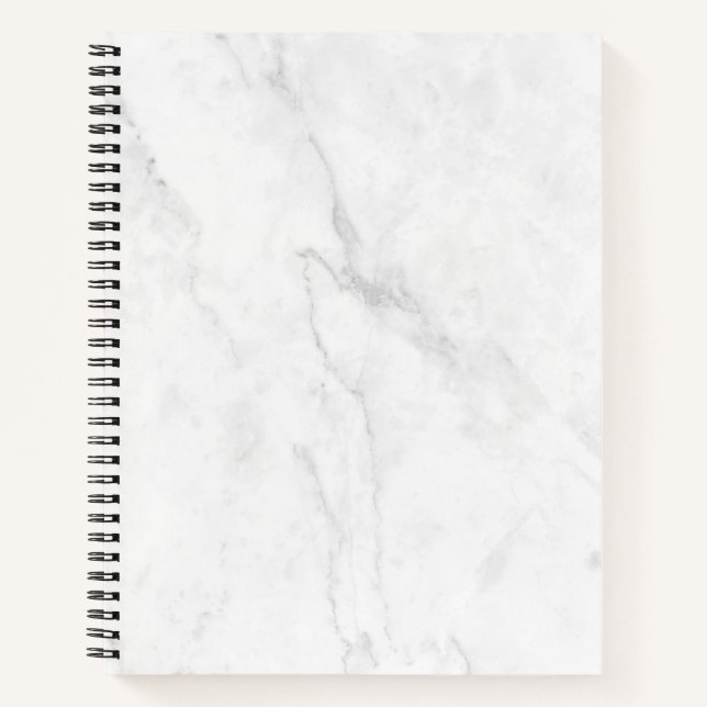 White Marble Notebook (Front)