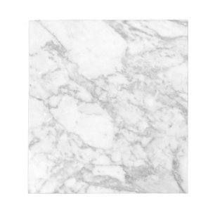 White marble notepad