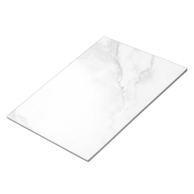 White Marble Notepad (Angled)