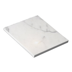 White marble notepad