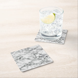 White Marble Paper Coaster