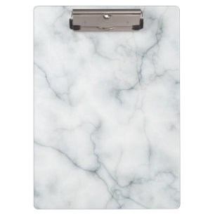 white marble pattern clipboard