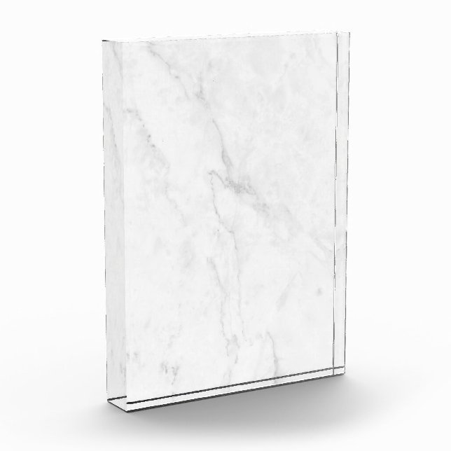 White Marble Photo Block (Left)