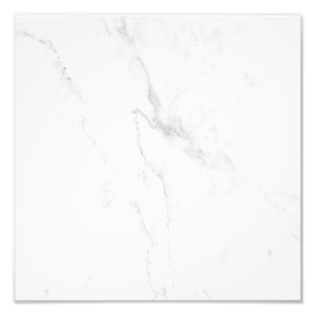 White Marble Photo Print (Front)